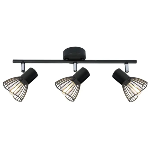 Fly Plafonska Lampa Crna 3 3x40W E14