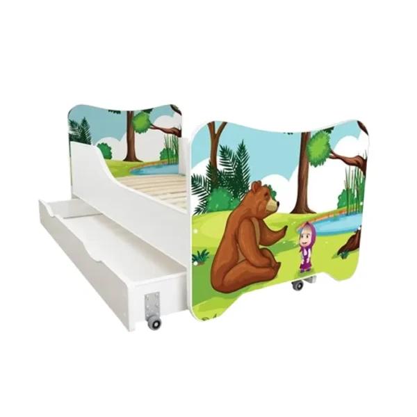 Dečiji Krevet 160X80Cm Happy Kitty + Fioka Maša i Medved