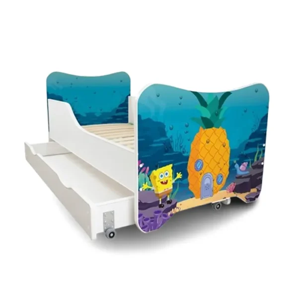 Dečiji Krevet 160X80Cm Happy Kitty + Fioka Sundjer Bob